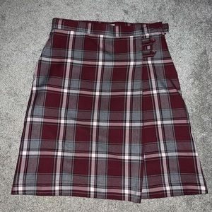lands end plaid skirt